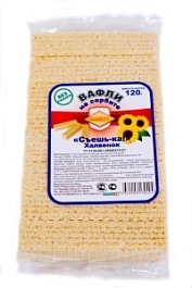 Вафли Съешь-ка!  Халвенок на сорбите 120г ТМ СахарOFF